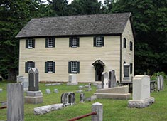 old yellow meeting house photo