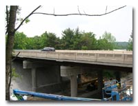 The new superstructure over the Morristown-Erie railroad photo.