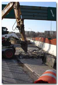 demolished deck photo