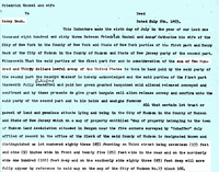 The transcribed deed dated July 6, 1863 for Town of Hudson Land Association Lot Number 83 or 75 Larch Avenue