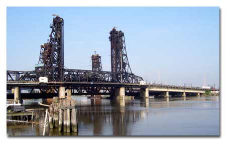 The Route 7 Wittpenn Bridge over the Hackensack River photo