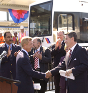 Hudson-Bergen Light Rail's Hoboken Terminal officially opened on October 2. 