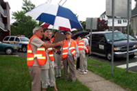 Engineers, planners, representatives from AAA and AARP and senior citizens photo