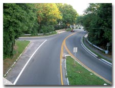 This view is of Route 183 looking north towards the bridge over the New Jersey Transit railroad tracks photo.